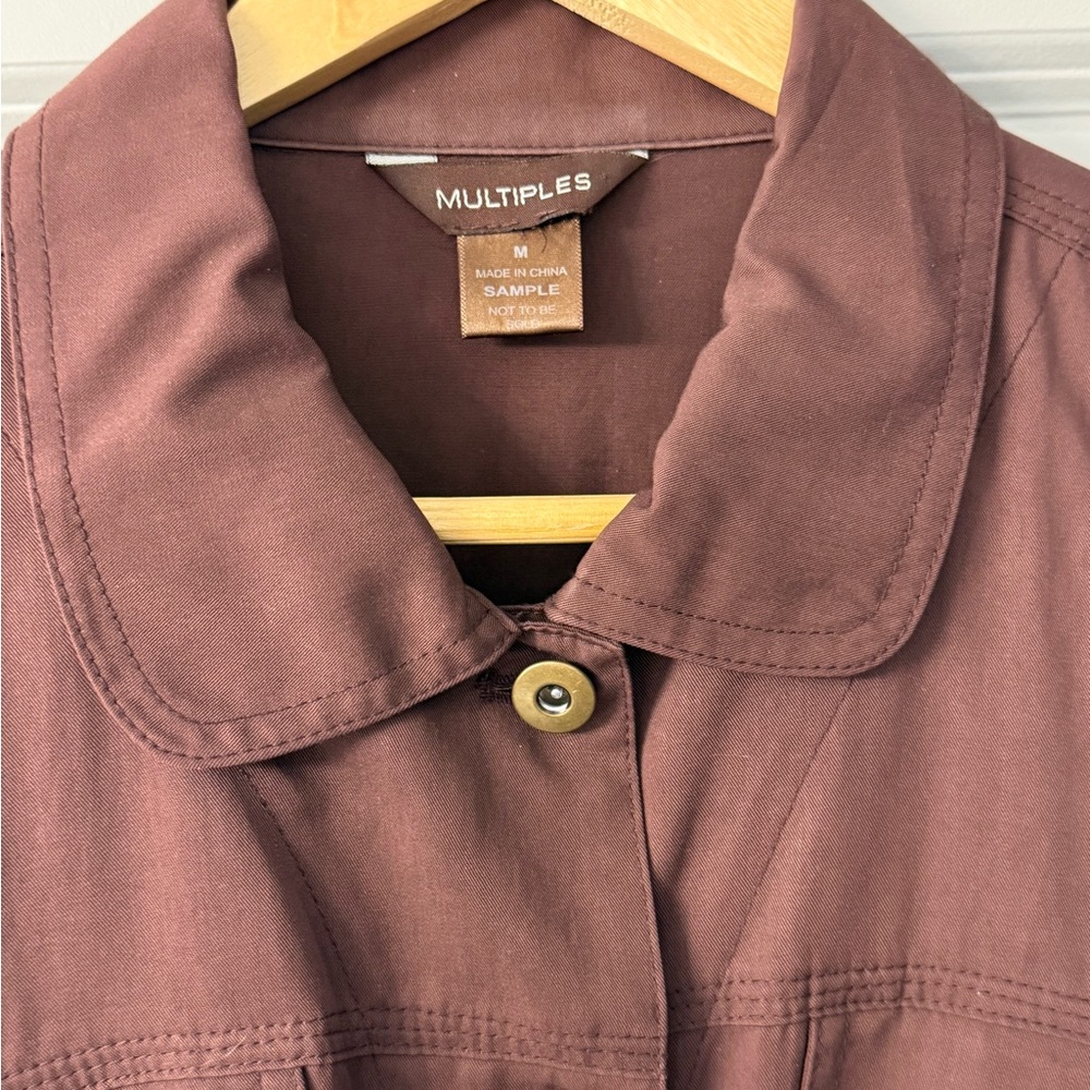 Multiples Chocolate Brown Utility Jacket - image 2